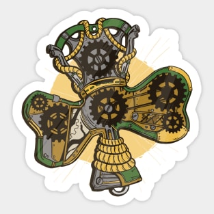 Steampunk Shamrock Sticker